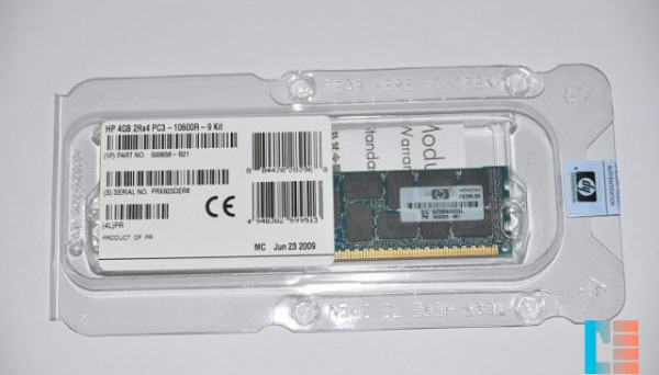 500662-B21 PC3-10600R-9 Dual Rank Kit 8GB 2Rx4