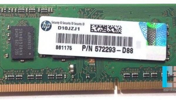 572293-D88 DDR3 SODIMM 2GB PC3-10600