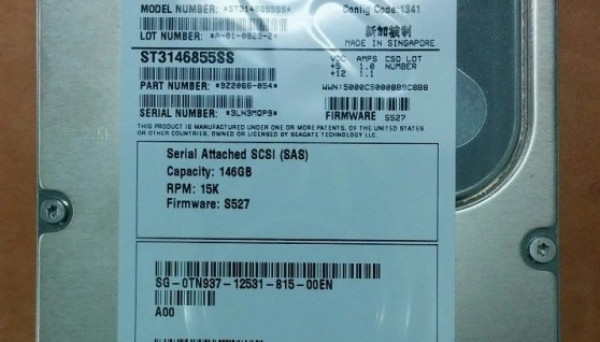 9Z2066-054 146,8Gb (U300/15000/8Mb) Dual Port SAS 3,5