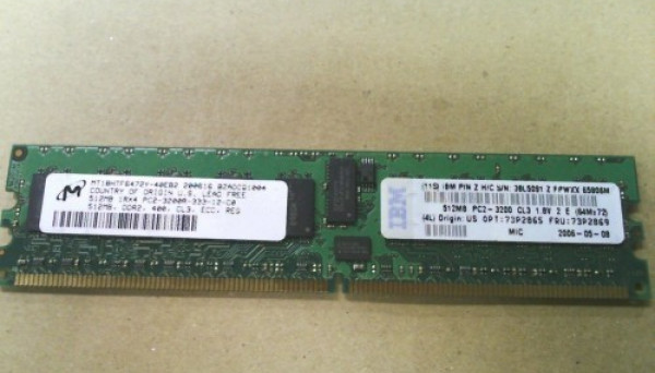 41Y2798 RDIMM (1x512MB) ECC DDR2 Non Chipkill SDRAM 512MB PC2-3200