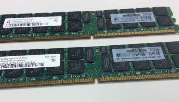 408853-B21 PC2-5300 DDR2 2x2GB dual rank Kit 4GB Reg