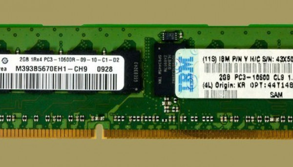 43X5046 DDR3 ECC 1R LP PC3-10600 2Gb REG