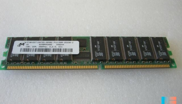 MT36VDDT12872G-265B2 PC2100 DDR-266MHz ECC Registered Micron 1GB