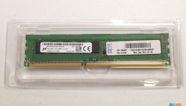 00D4957 DDR3-1600 Memory 4GB PC3-12800E
