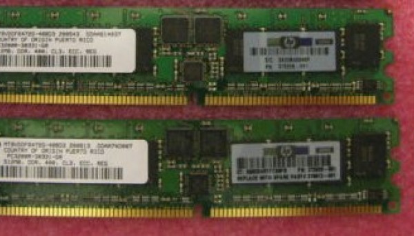 376638-B21 DDR PC3200 REG ECC SDRAM DIMM (2x512MB) (DL385,145G2,BL25,BL35) 1GB 400MHz