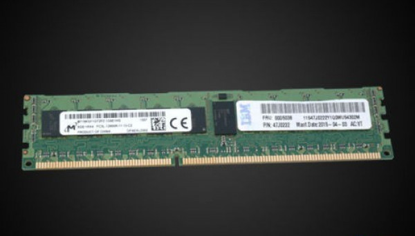 00D5036 PC3-12800 DDR3-1600MHz ECC Reg 1.35V LV 8GB 1R