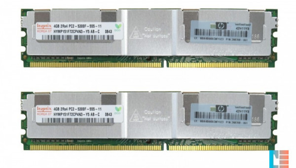 466440-B21 Kit DIMM PC2-5300 2x4Gb LP 8Gb FB