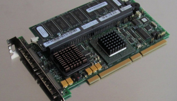 J4717 PCBX518-B1 LSI53C1030/Intel XScale IOP321 0Mb(256Mb) Int-2x68Pin Ext-2x68Pin RAID50 UW320SCSI PCI-X For PE750,800,830,850,14XX,18XX,28XX,68XX RAID PERC4/DC
