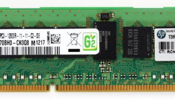 676333-B21 Kit Rank x4 PC3-12800 (DDR3-1600) Reg CAS-11 8GB Single
