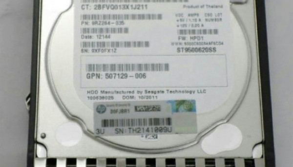 605832-001 SAS DP 6G 2,5 500Gb (U300/7200/64Mb)