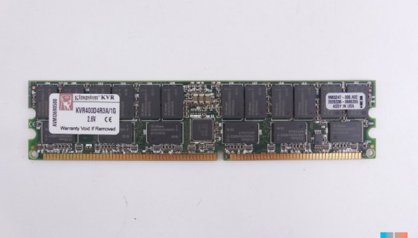 KVR400D4R3A/1G Reg 1GB PC3200 400MHz ECC Dual-Rank DDR