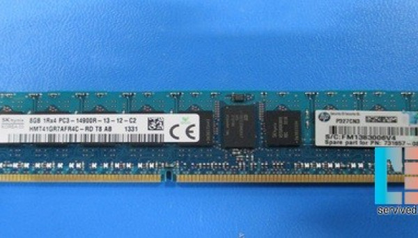735303-001 PC3-14900R DDR3-1866 Reg ECC 8GB 1Rx4