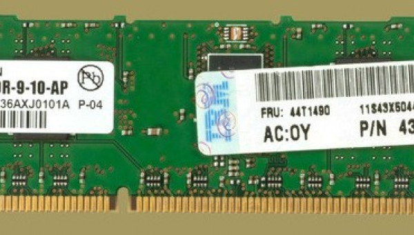 43X5044 PC3-10600R DDR3 ECC Reg 1Rx8 1GB