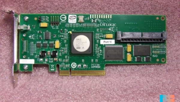 447101-002 PCI-E8x SAS LSISAS1064E Int-1SFF8484 (32-pin) 4xSAS/SATA RAID10 U300 LP  SC40GE