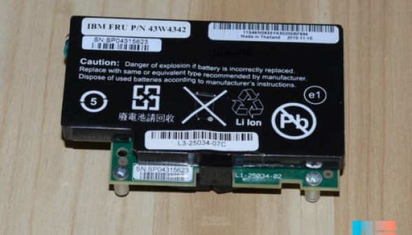 43W4342 Battery 3,7v 1,4A 5,2Wh MR10i MR10m M5014 M5015 RAID Smart