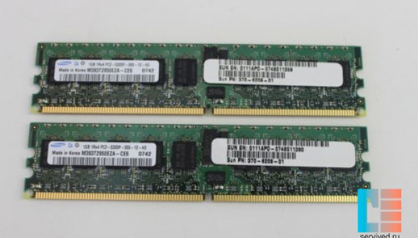 X7801A RAM 1Rx4 PC2-4200R 533MHz Reg DDR2 ECC SUN 2x1GB