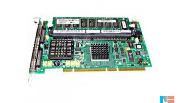 1U505 PCBX518-B1 LSI53C1030/Intel XScale IOP321 0Mb(256Mb) Int-2x68Pin Ext-2x68Pin RAID50 UW320SCSI PCI-X For PE750,800,830,850,14XX,18XX,28XX,68XX RAID PERC4/DC