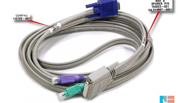 173408-001 - Has 9-pin D-sub (M) and 6-pin RJ-11 (M) connectors Serial cable