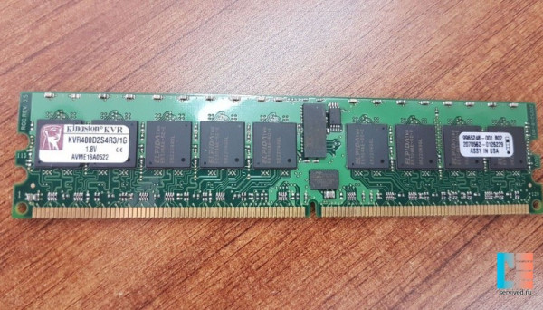 KVR400D2S4R3/1G Reg PC2-3200 ECC 1GB DDR2