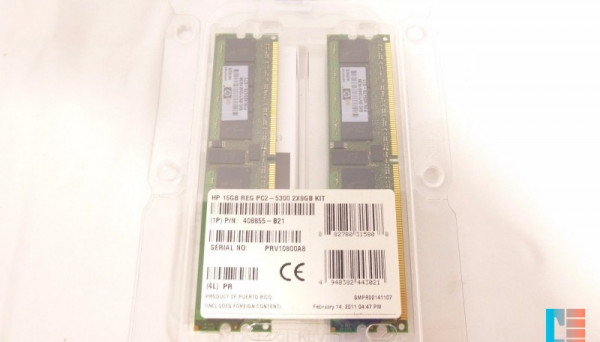 408855-B21 PC2-5300P ECC REG Kit 16GB(2x8GB) 2Rx4