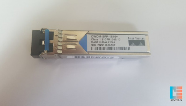 CWDM-SFP-1510= NM SFP Gigabit Ethernet and 1G/2G FC Original CWDM 1510