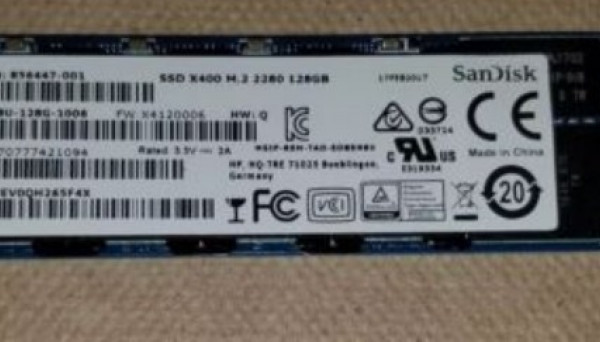 856447-001 Drive 2280 128GB Solid State X400 M.2