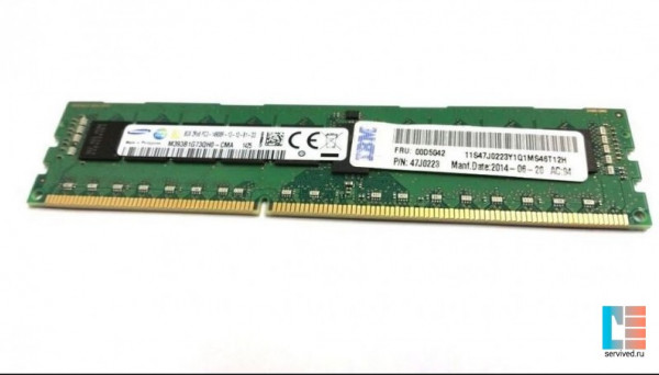 47J0223 DDR3 2Rx8 ECC 8GB PC3-14900R