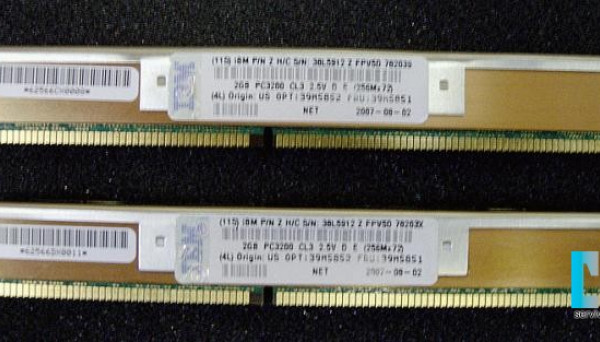39M5852 PC3200 ECC DDR RDIMM (LS20 Blade) 4GB (2x2GB)